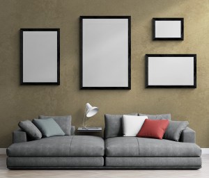 Marco de Madera de 60 x 60 cms con Vidrio Antirreflejante