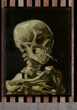 Vincent van Gogh - Skull of a Skeleton with Burning Cigarette