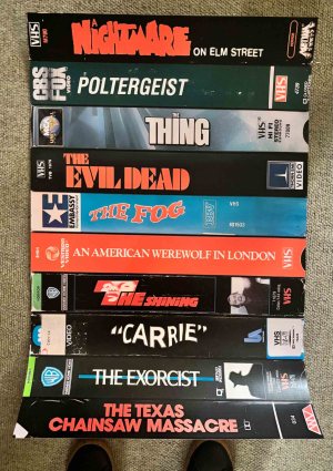Classic Horror VHS Tapes